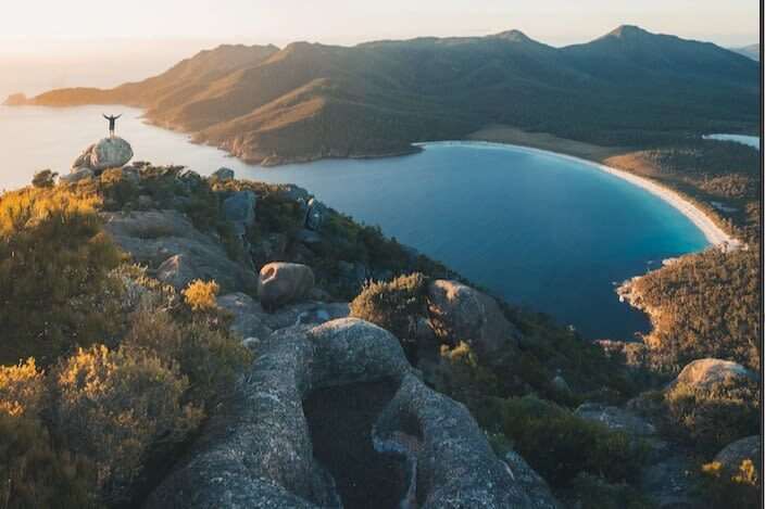 Freycinet National Park and Wineglass Bay Scenic Tour - Cape Tourville’s cliffside boardwalk