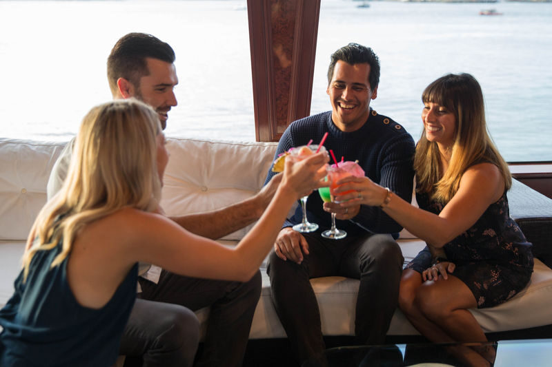 Friday Fireworks & Cocktail Cruise - Twilight views from the open-air deck