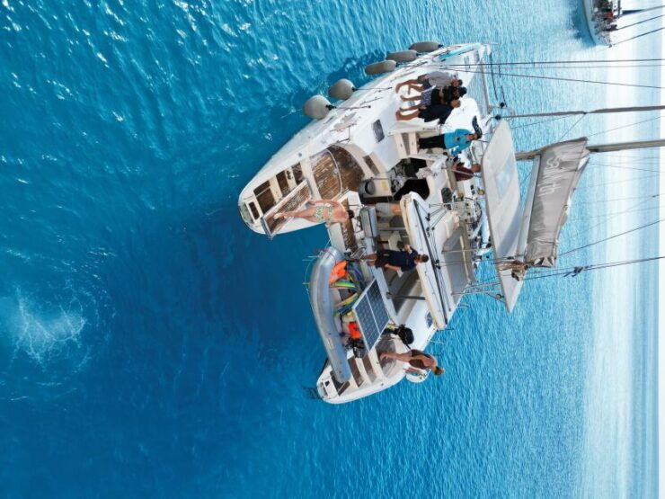 From Adamas: Milos and Poliegos Catamaran Cruise With Lunch - Free Cancellation and Payment Options
