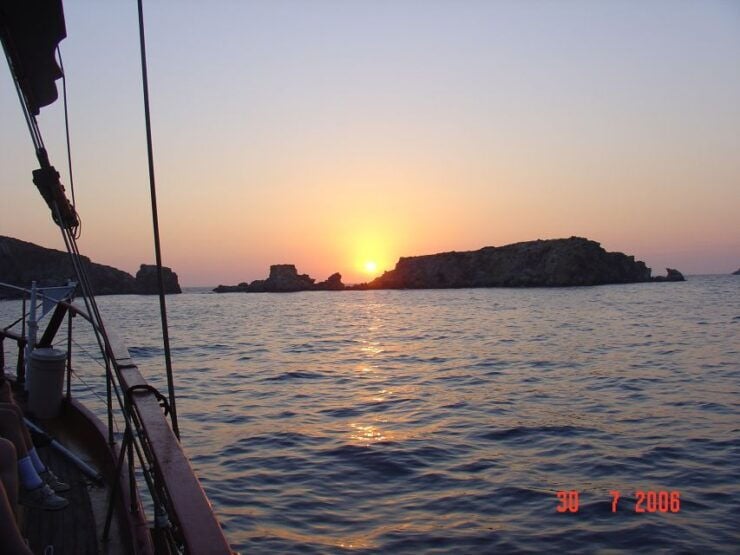 From Agia Anna: Sunset Boat Cruise With Refreshments - Starting & Ending Location
