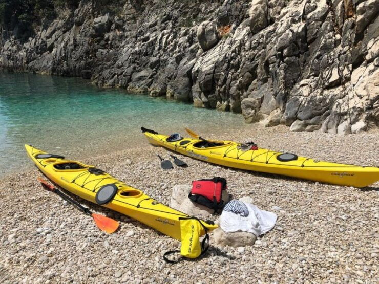 From Agios Ioannis Beach: Kayak Day Trip to Papanikolis Cave - Activity Details