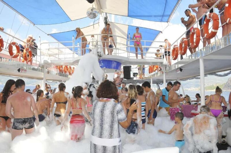 From Alanya & Side: Party Boat Tour with Foam Party, Music - FAQ