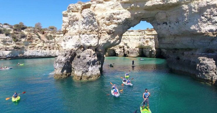 From Albufeira: Benagil Hidden Caves Tour by Kayak or SUP - Multilingual Live Tour Guide