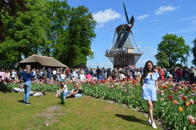 From Amsterdam: Tulip Tour Keukenhof & City Tour Delft - Select Participants and Date