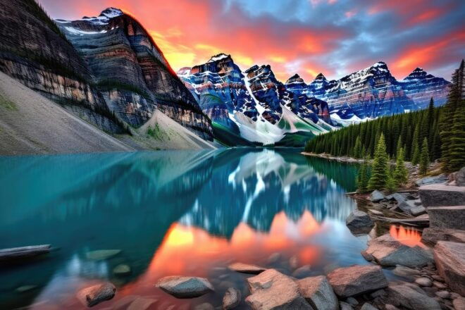 From Banff/Canmore: Moraine Lake & Lake Louise 1.5 Hrs Each - Stunning Landscapes