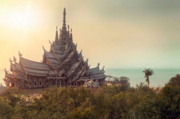 From Bangkok: Day Trip to Pattaya City & Sanctuary of Truth - Naval Radio Station Monument and Pattaya Beach