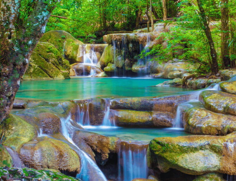 From Bangkok: Kanchanaburi, River Kwai & Erawan Falls Tour - Itinerary Highlights