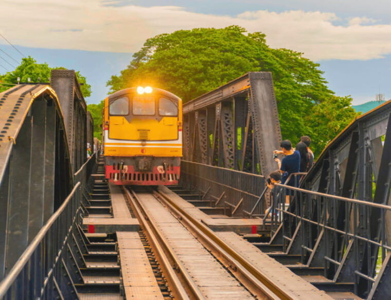 From Bangkok: Kanchanaburi, River Kwai & Erawan Falls Tour - Erawan National Park Experience