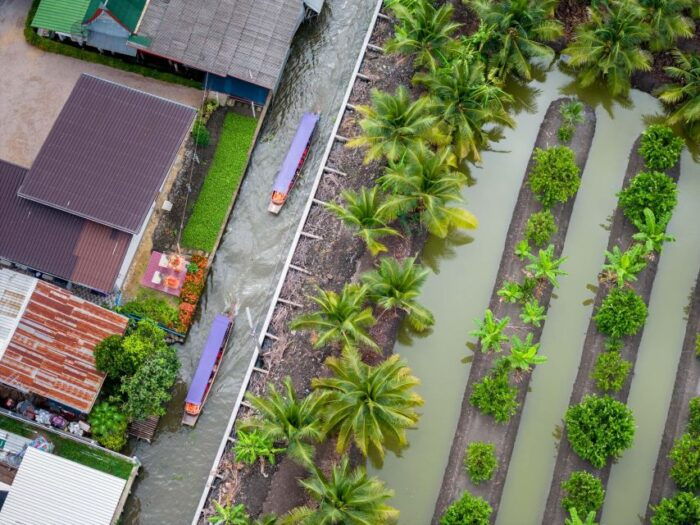 From Bangkok: Railway & Damnoen Saduak Floating Market Tour - Lao Tuk Luck Floating Market and Sugar Palm Farm
