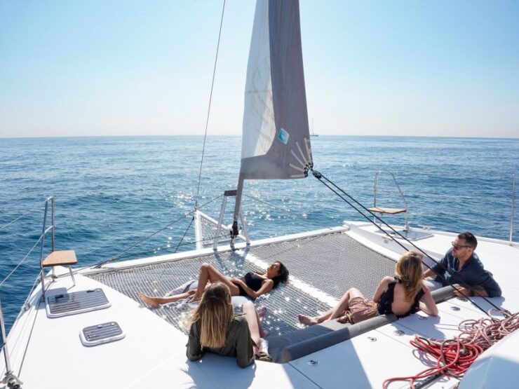 From Barcelona: Catamaran Tour & Winery Visit With Tastings - Live Tour Guides and Language Options