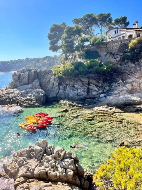 From Barcelona: Costa Brava Kayak & Snorkel Tour with Picnic - Marine Wildlife and Cave Exploration