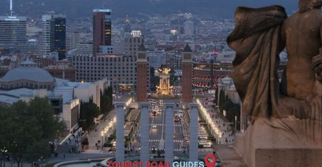 From Barcelona: Tour Private Barcelona, Montjuic & Palau - Montjuïc Viewpoints & Cable Car