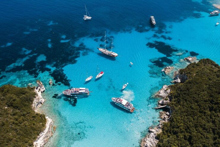 From Benitses/Lefkimmi: Paxos, Antipaxos & Caves Day Cruise - Pickup and Meeting Points