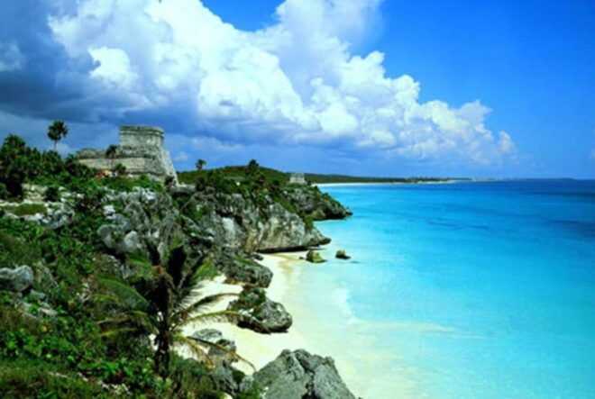 From Cancun: Tulum Express Discovery - Refreshing Caribbean Swim