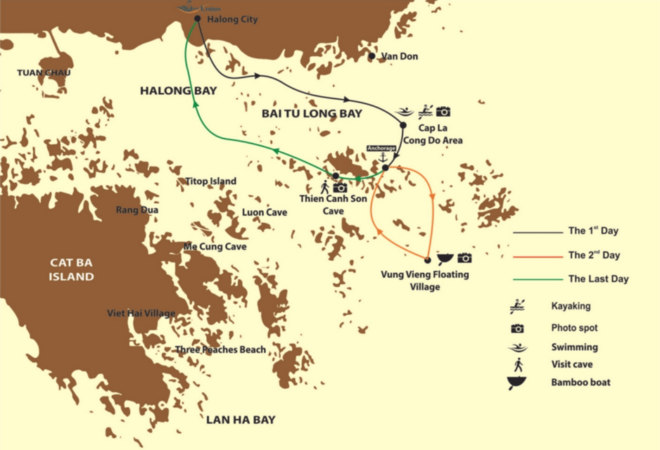 From Cat Ba Island: Bai Tu Long Bay Cruise 2d/1n Quiet Route - Inclusions and Amenities