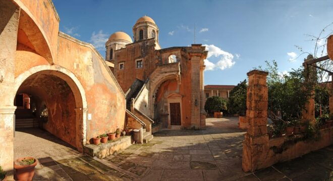 From Chania: Ag.Triada & Katholiko Monasteries | Hermit Cave - Guided Tour Experience