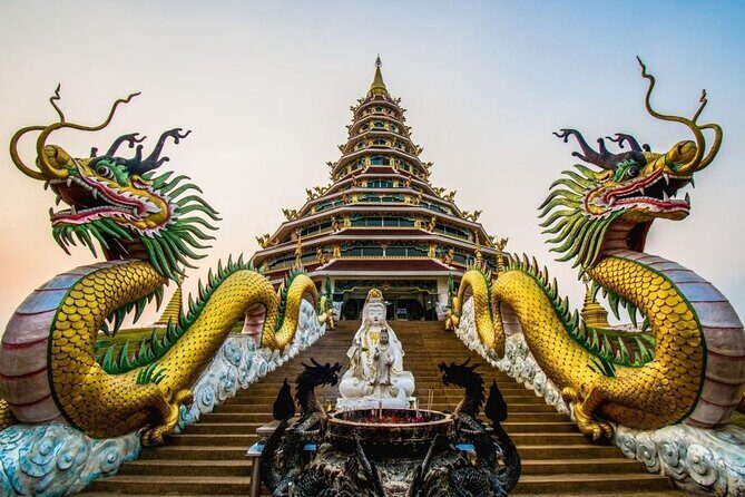 From Chiang Mai: Chiang Rai White Blue Red Temples Day Tour - Wat Huay Pla Kang (Red Temple) (1 hour)