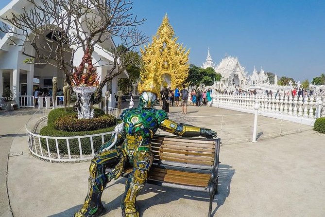 From Chiang Mai: White and Blue Temple & Golden Triangle Day Trip - Exploring the White Temple