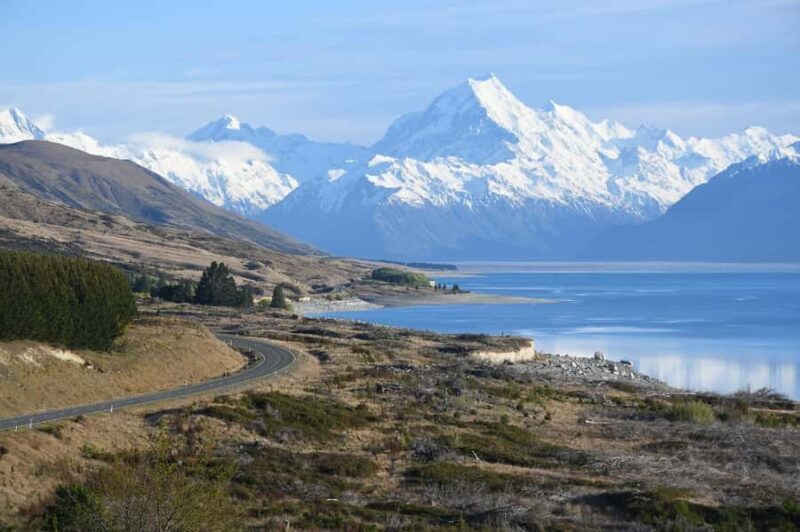 From Christchurch: Queenstown via Tekapo & Mt Cook Day Trip - Lake Pukaki: Shades of Blue  
