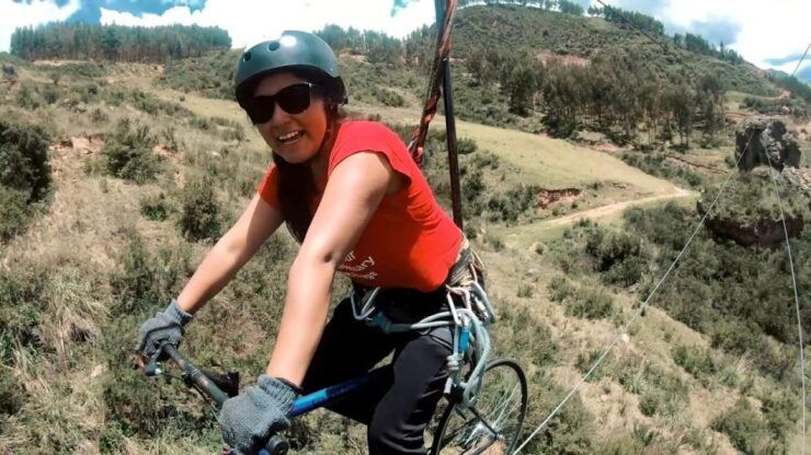 From Cusco Skybike, Climbing and Rappel at Cachimayo - Adventure Activities