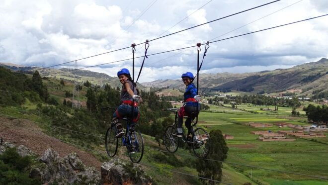 From Cusco: Via Ferrata, Bike Zipline and Rappel - Experience Highlights
