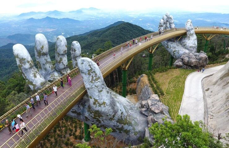 From Da Nang: Ba Na Hills & Golden Bridge With Buffet Lunch - Ba Na Hill Cable Car Ride