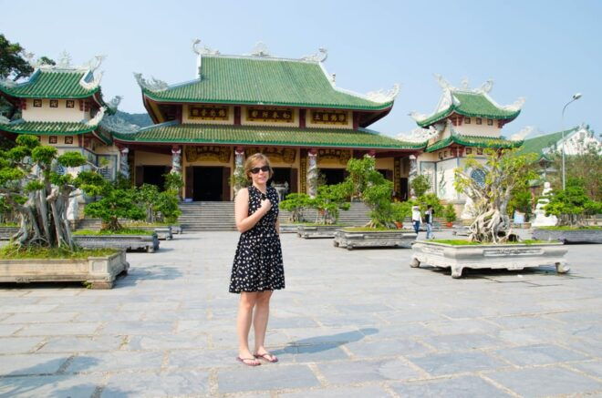 From Da Nang: Linh Ung Pagoda, Marble Mountain & Hoi An City - Unique Dinner Experience