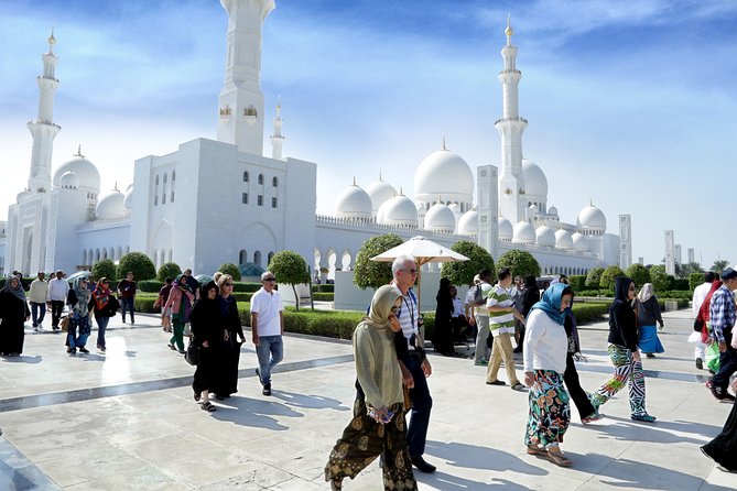 From Dubai: Abu Dhabi City Sightseeing & Sheikh Zayed Mosque - Common Questions