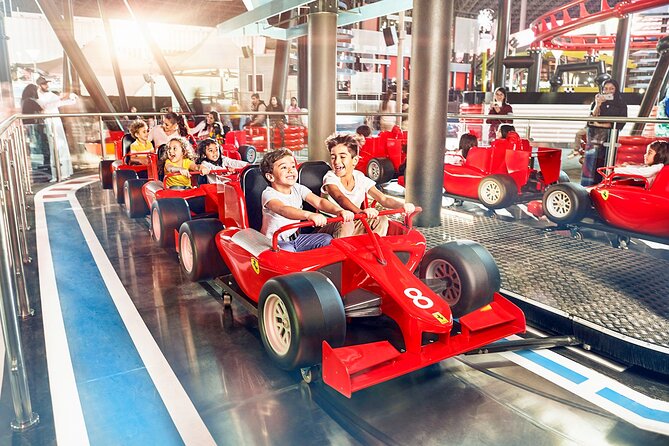 From Dubai: Ferrari World Return Shared Transfer Service - Inclusions