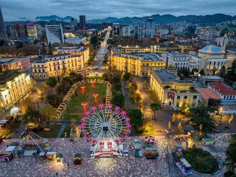 From Durres/Golem : Lights of Tirana by Night - An In-Depth Look at the Tour Experience