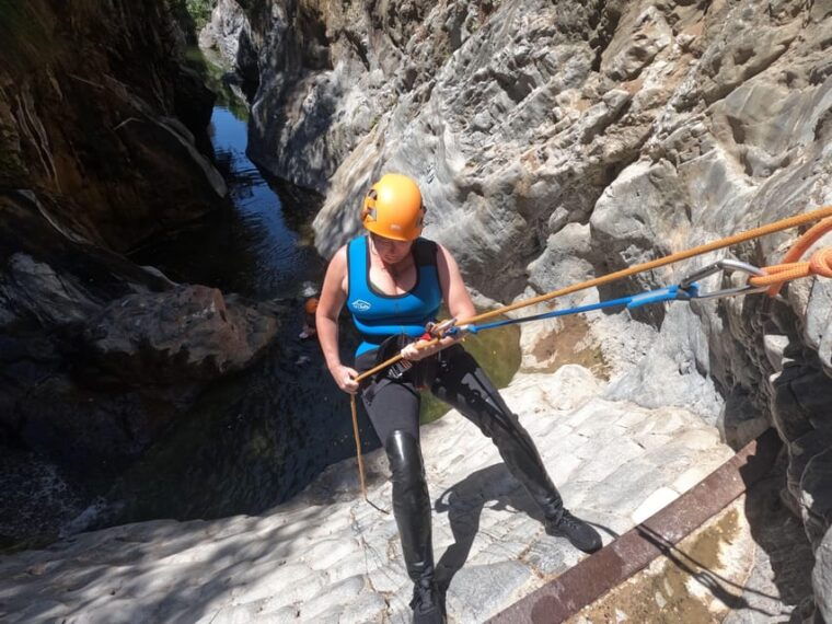 From Estepona: Guadalmina River Guided Canyoning Adventure - Equipment and Guides