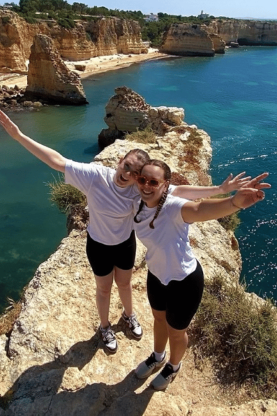 From Faro: Benagil, Marinha, 7 Valleys, and Algar Seco Tour - Starting Point: I Love Faro Sign