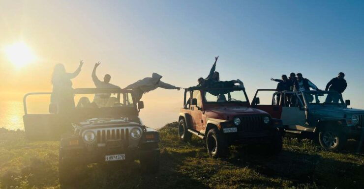 From Fira: Santorini Wrangler Jeep Convoy Tour & Villages - Activity Details and Tour Information