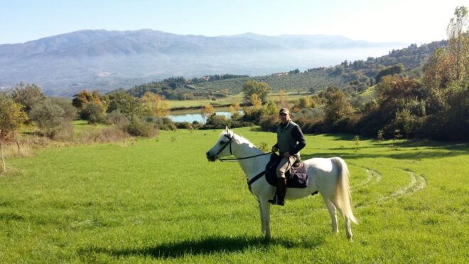 From Florence: Horse Ride and Wine Tour at Estate With Lunch - Tour Description