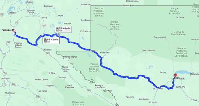 From Flores Guatemala: Transfer to Palenque, Chiapas, Mexico - Additional Costs and Booking Information