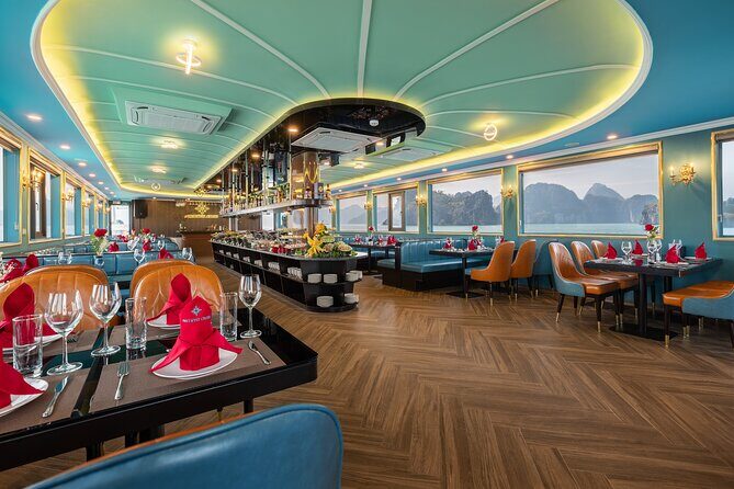 From Hanoi: Halong Bay Luxury Amethyst Day Cruise with buffet - FAQs