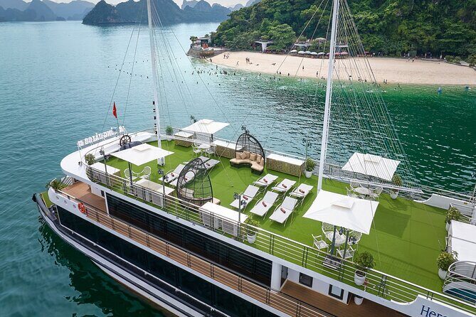 From Hanoi: Luxury Cruise Discover Halong Bay & Buffet Lunch - The Iconic Ti Top Island