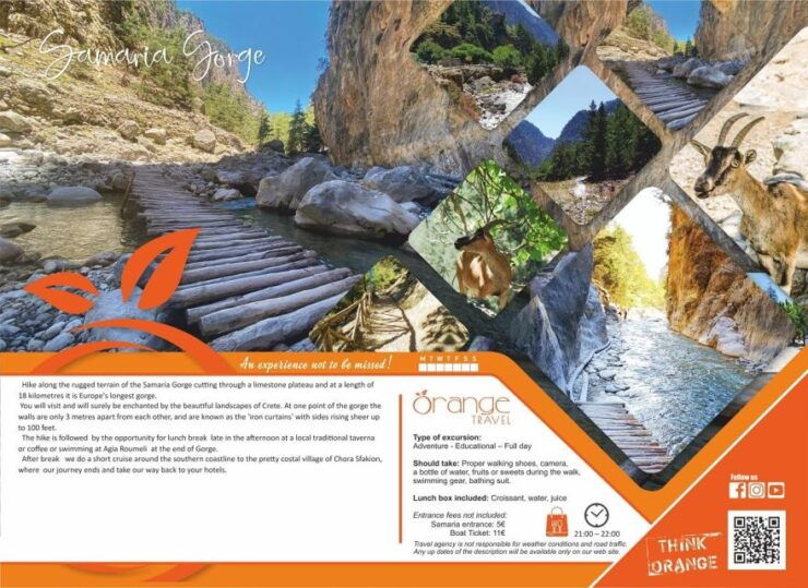 From Heraklion-Full-Day Samaria Gorge Trek Excursion - Booking Details