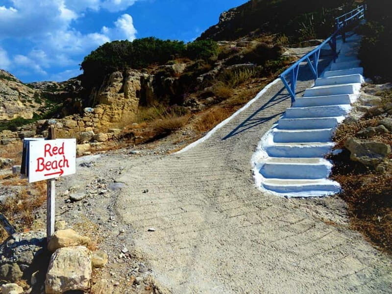 From Heraklion: Red Beach Tour with Hike, Pickup Included - Good To Know