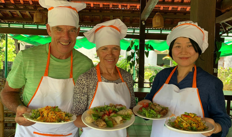 From Hoi An: Market Tour, Cooking Class & Lantern Making Experience - A market walk that starts the day with local food