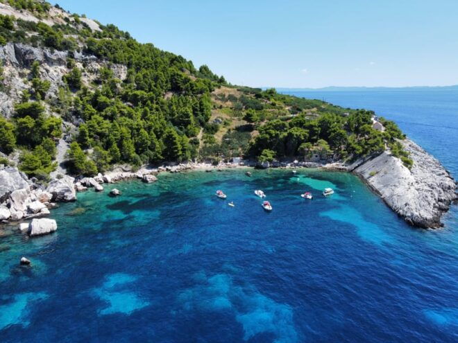 From Hvar: Private Tour of Red Rocks & Pakleni Islands - Green Lagoon Bay