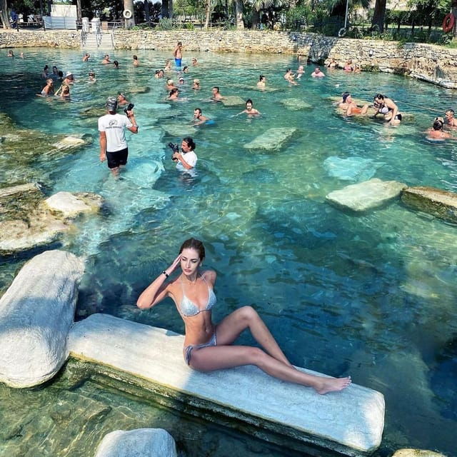 From Icmeler: Day Trip to Pamukkale W/ Breakfast and Lunch - Meals Included