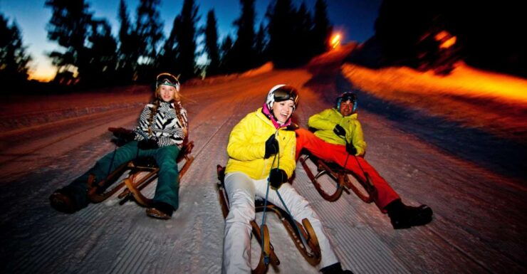 From Interlaken: Night Sledding - Duration and Availability Details
