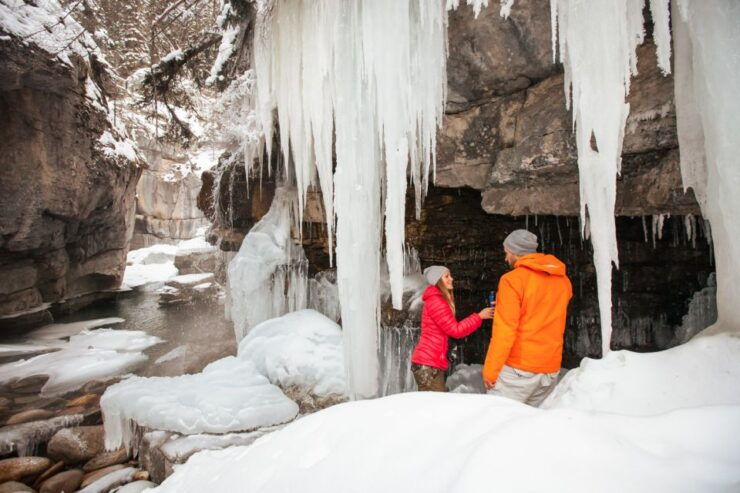 From Jasper: Maligne Canyon Guided Ice Walking Tour - Pickup and Equipment Provided