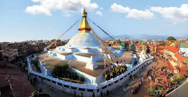 From Kathmandu: 2 Stupas and Kapan Monastery Spiritual Tour - Experience at Jamchen Vijaya Stupa