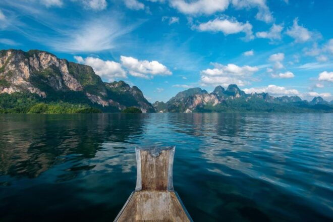 From Khao Lak: Khao Sok Lake, Bamboo Rafting and Cave Tour - Cheow Lan Lake