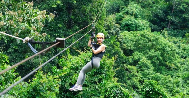 From Koh Samui: Tree Bridge Zipline and Café Experience - Key Points