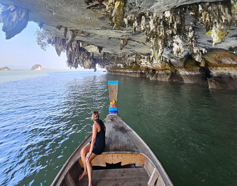 From Koh Yao Yai/Noi: Private Longtail to James Bond & Koh Panyi - Six hours on the water, with weather in charge