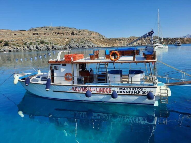 From Kolympia: Boat Trip to Lindos With 2 Swim Stops - Good To Know
