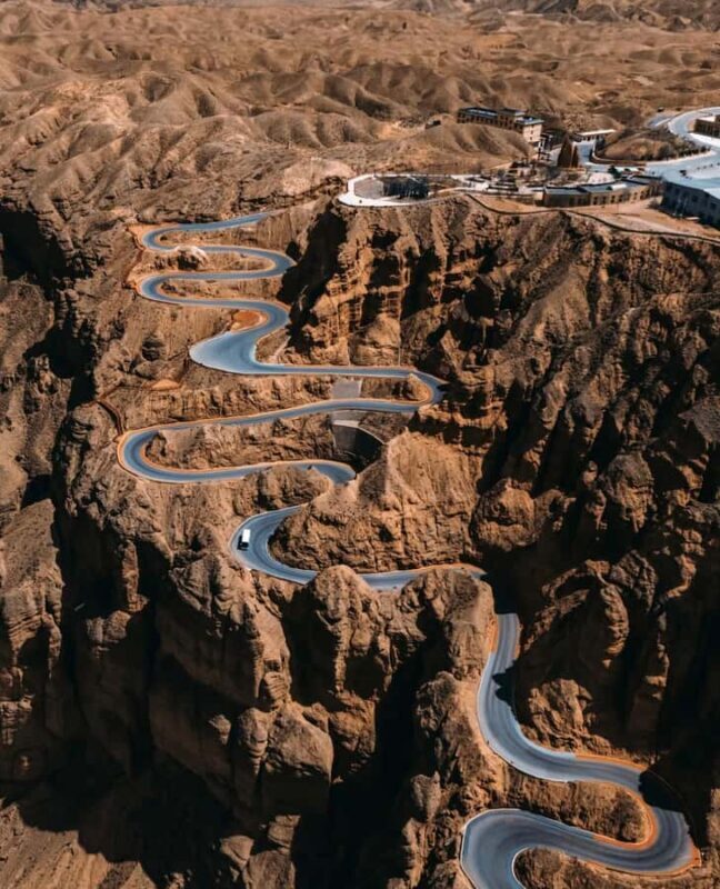 From Lanzhou: Yellow River Stone Forest & Yongtai Old City - The Drive to Yongtai Old City